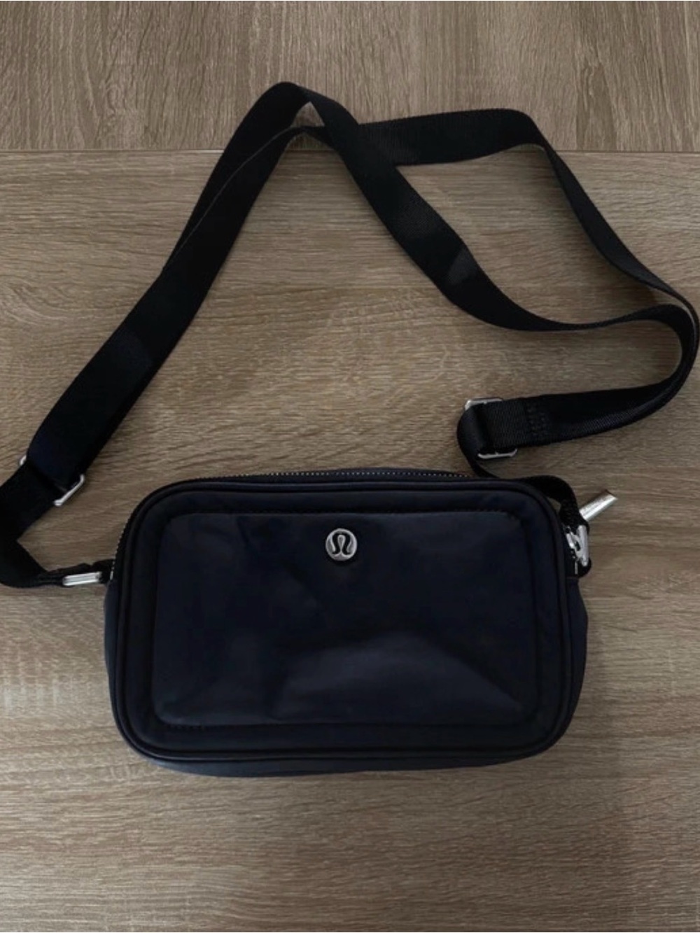 lululemon athletica Black Compact Crossbody Pouch